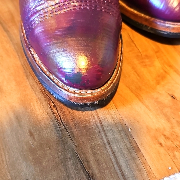 Purple Ankle Boots By Pskaufman Size 8.5 - Picture 9 of 13